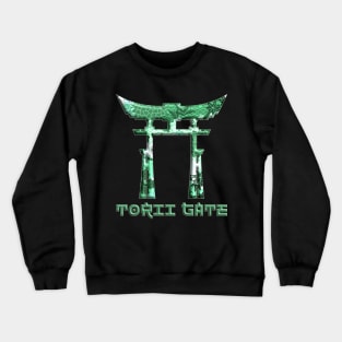 Japanese Torii Gate Rising Sun Japanese Gate 43 Crewneck Sweatshirt